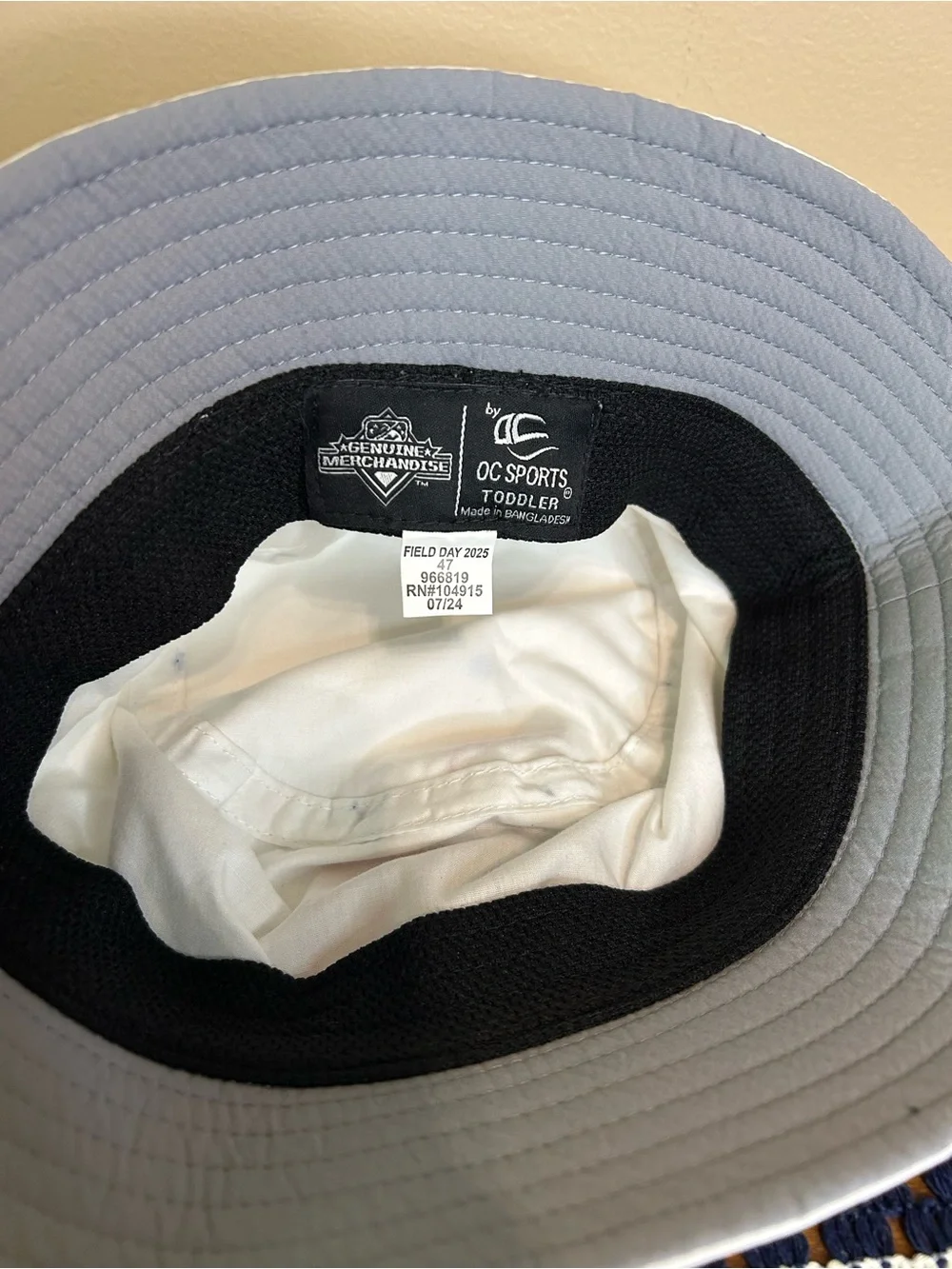 White Toddler Bucket Baseball Hat